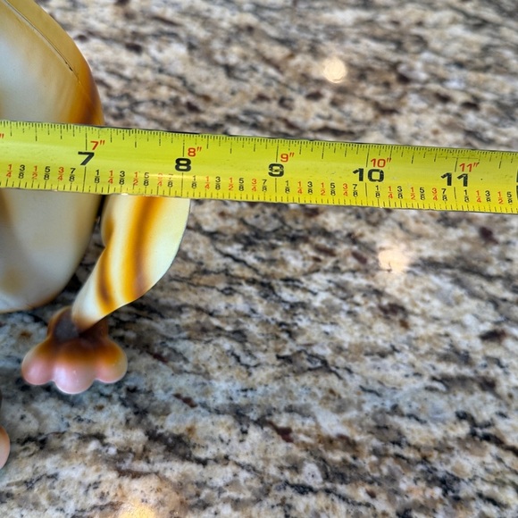 Bobble head, metal, Whimsical Orange Cat Figurine - Picture 6 of 7